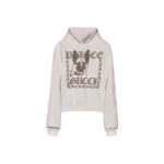 Palace x Gucci Printed Cotton Jersey Stud Sweatshirt Off-White