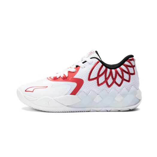 Puma LaMelo Ball MB.01 Lo Team Color White High Risk Red (GS)