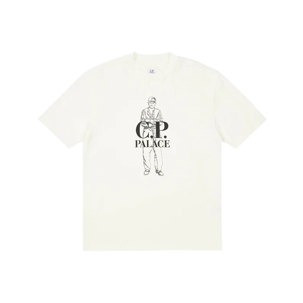 Palace C.P. Company Logo T-Shirt White