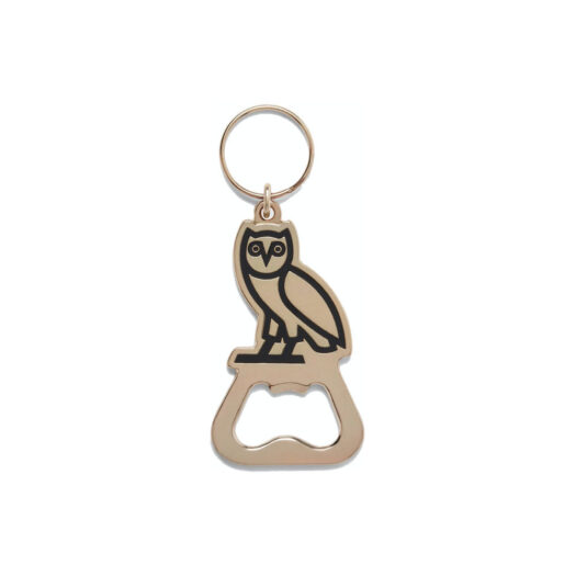 OVO Owl Bottle Opener Keychain Gold