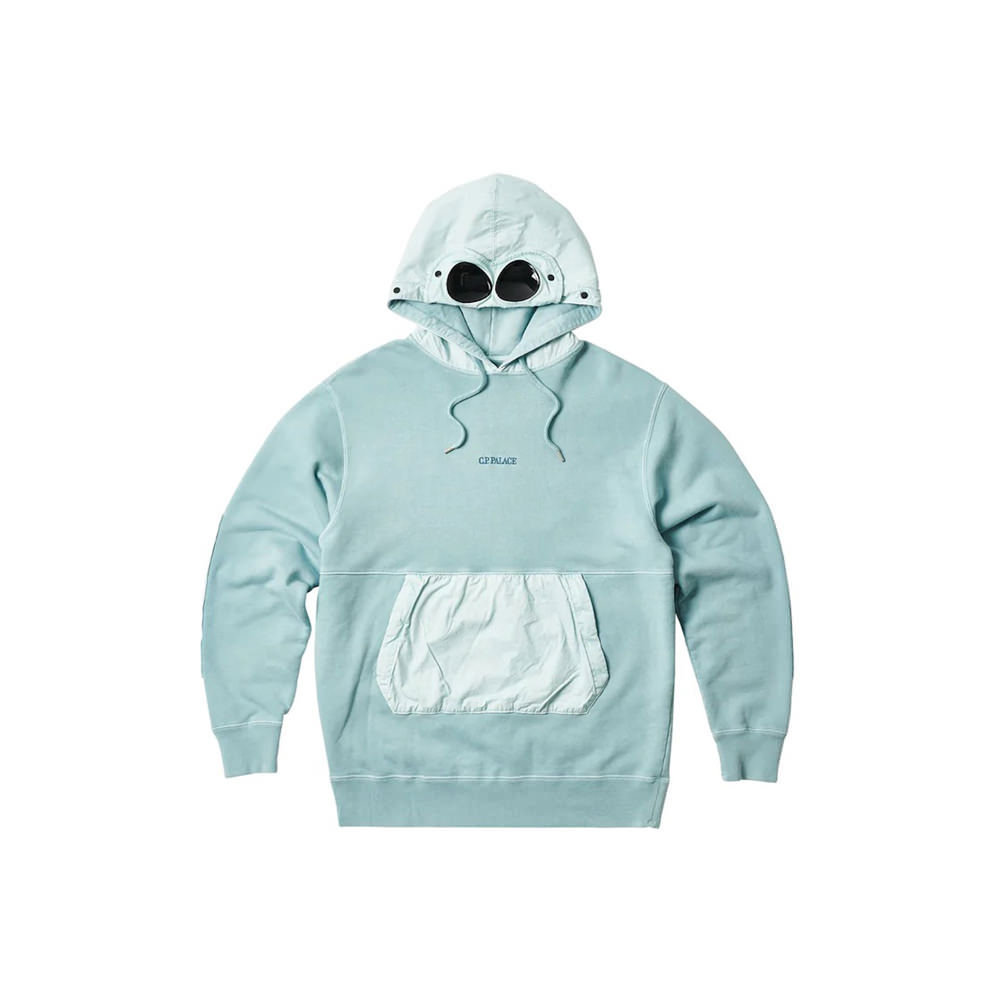 Palace C.P. Company Goggle Hoodie Blue