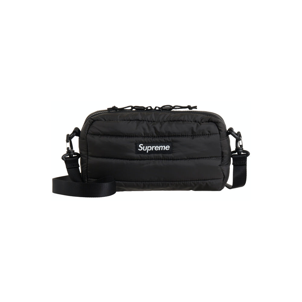 庄司智春Supreme puffer side bag black