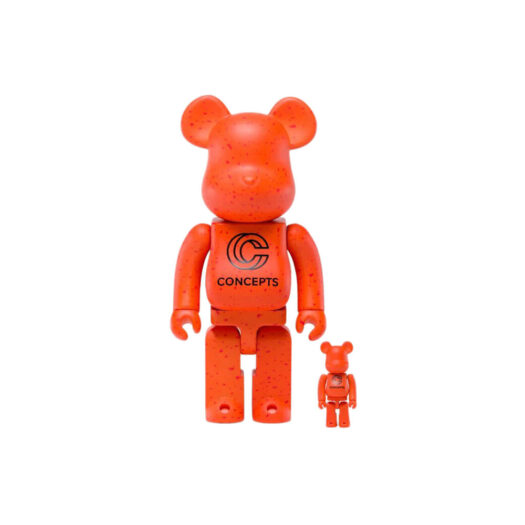 Bearbrick x Concepts Orange Lobster 100% & 400% Set