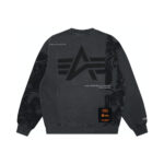 AAPE x Alpha Industries Washed Sweatshirt Black