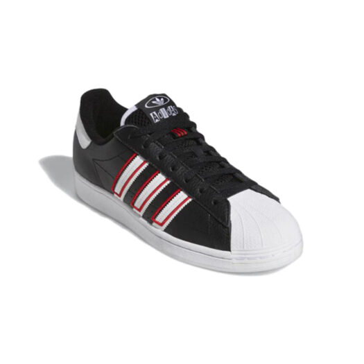 adidas Superstar Core Black Outlined White Stripes