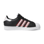 adidas Superstar Core Black Outlined White Stripes