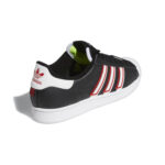 adidas Superstar Core Black Outlined White Stripes