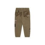 AAPE x Alpha Industries Washed Sweatpant Beige