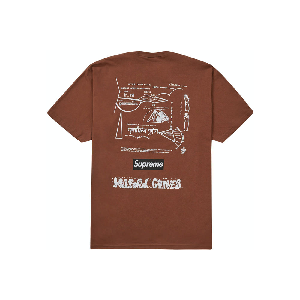 Supreme Milford Graves Tee BrownSupreme Milford Graves Tee Brown