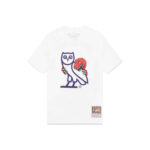 OVO Mitchell And Ness ’95 Raptors OG Owl T-Shirt White