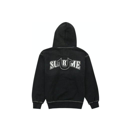 Supreme True Religion Zip Up Hooded Sweatshirt (FW22) Black