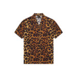 OVO Leopard Print Camp Shirt Orange