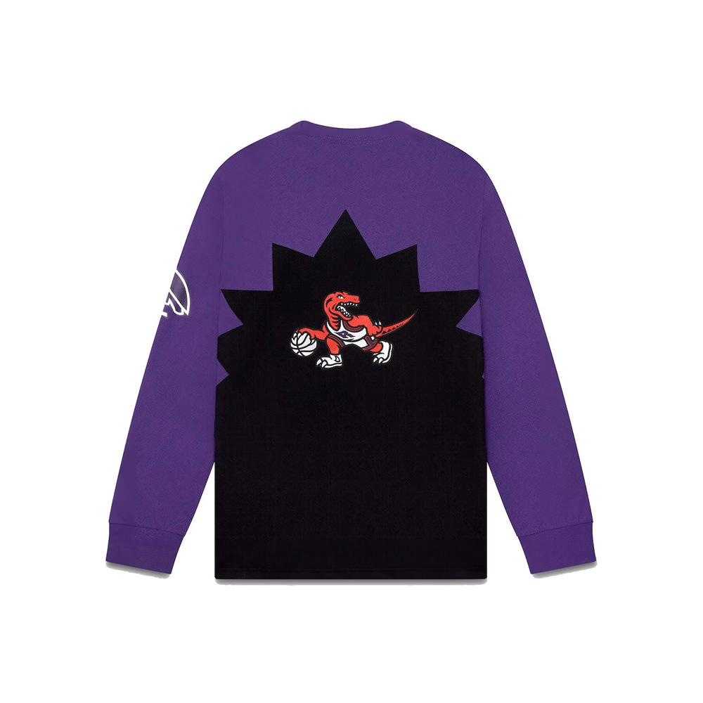 OVO Mitchell And Ness '95 Raptors Longsleeve T-Shirt Black/PurpleOVO  Mitchell And Ness '95 Raptors Longsleeve T-Shirt Black/Purple - OFour