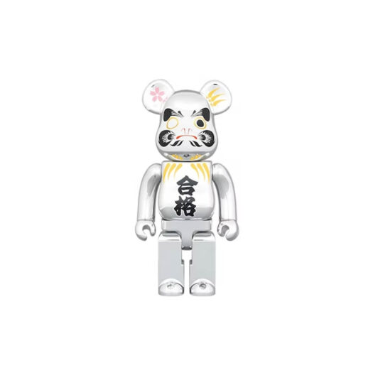 Bearbrick Bodhidharma Passed 400% Silver Plated