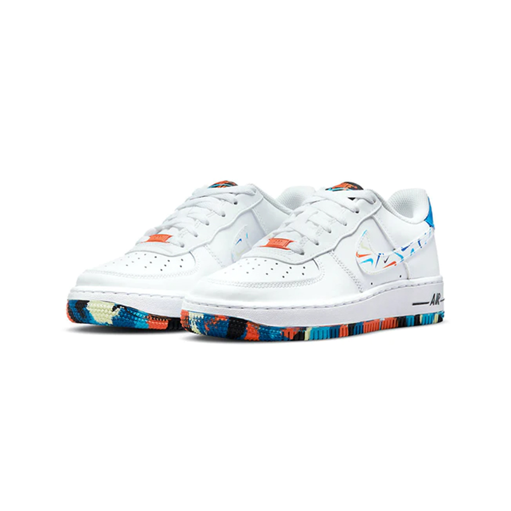 waarom schot markering Nike Air Force 1 Low Multicolor Swooshes (GS)Nike Air Force 1 Low Multicolor  Swooshes (GS) - OFour