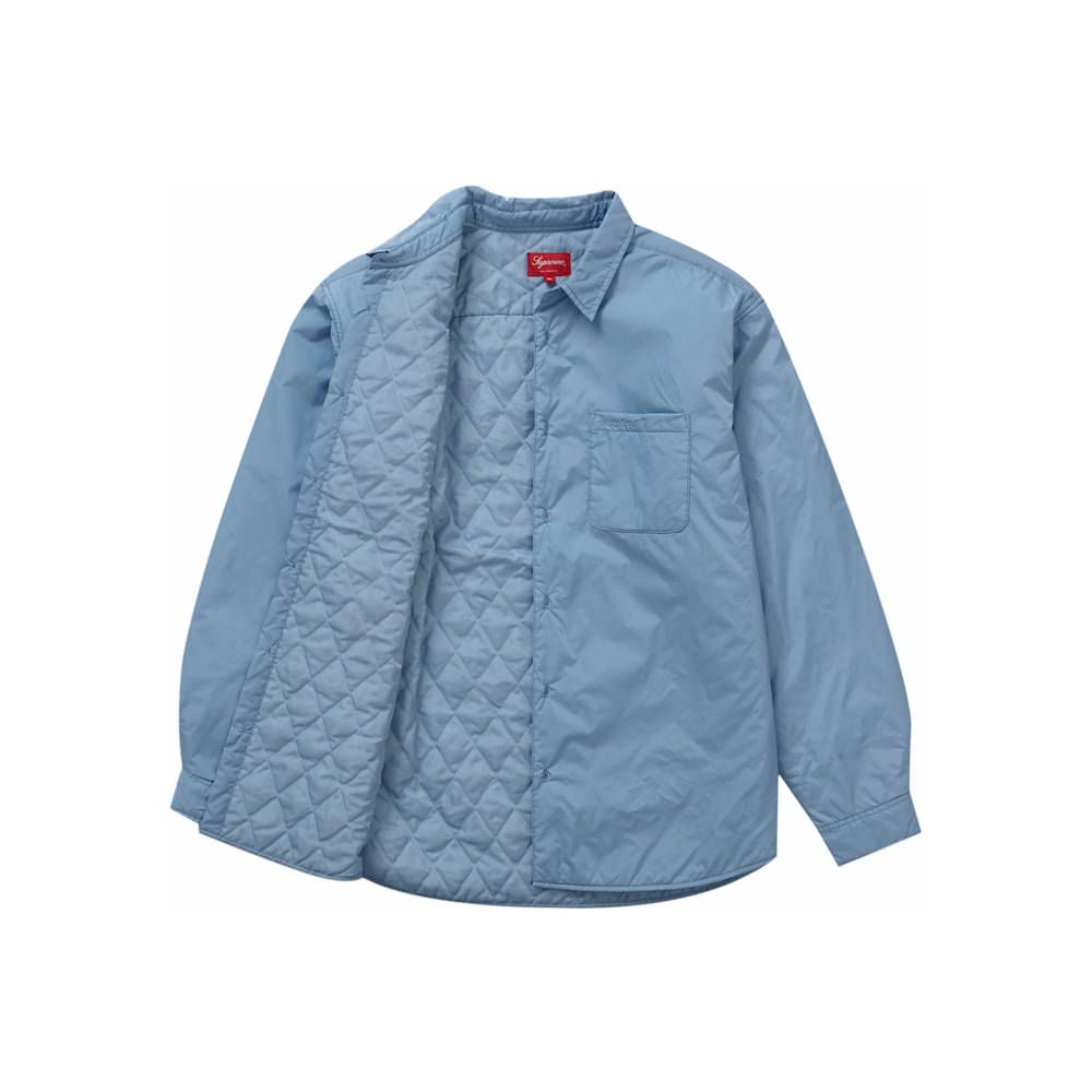 Supreme Nylon Filled Shirt Slate BlueSupreme Nylon Filled Shirt