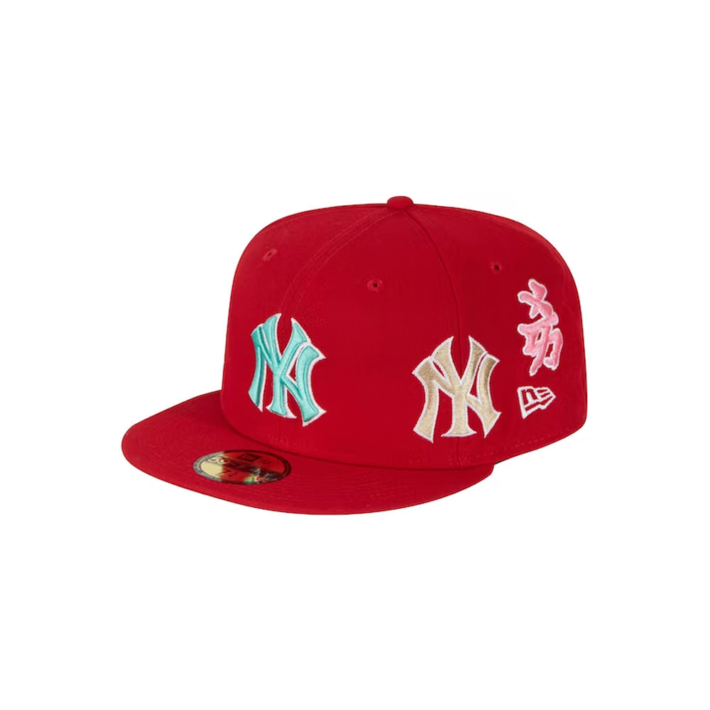 Supreme New York Yankees Kanji New Era Fitted Hat RedSupreme New York