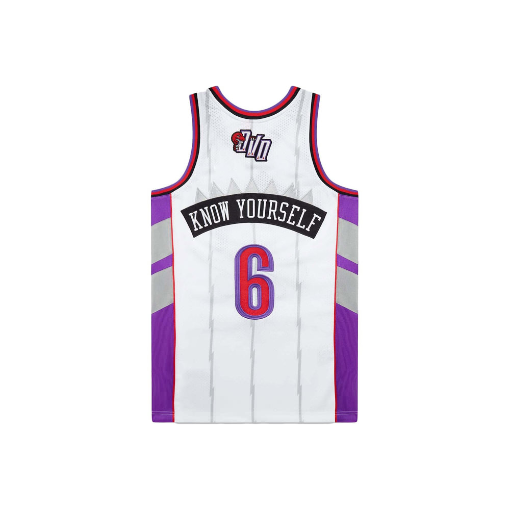 OVO Mitchell And Ness '95 Raptors Basketball Short White/Purple