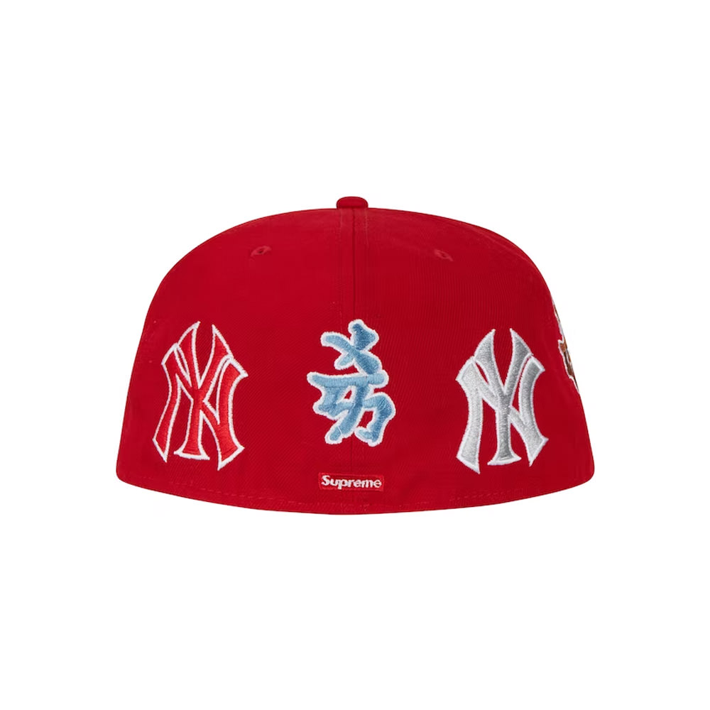 Supreme New York Yankees Kanji New Era Fitted Hat RedSupreme New York  Yankees Kanji New Era Fitted Hat Red - OFour