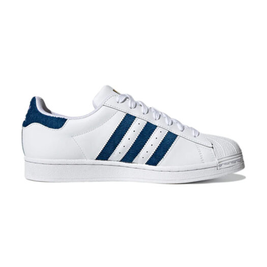 adidas Superstar Chenille Stripes Cloud White Blue