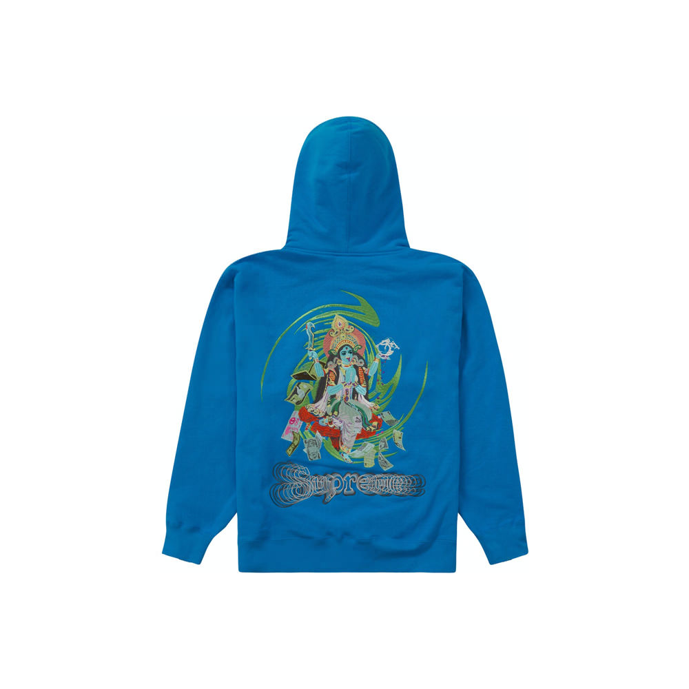 Supreme Lakshmi Zip Up Hooded Sweatshirt Bright Blue