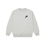 Palace P-3 Applique Crew Grey Marl