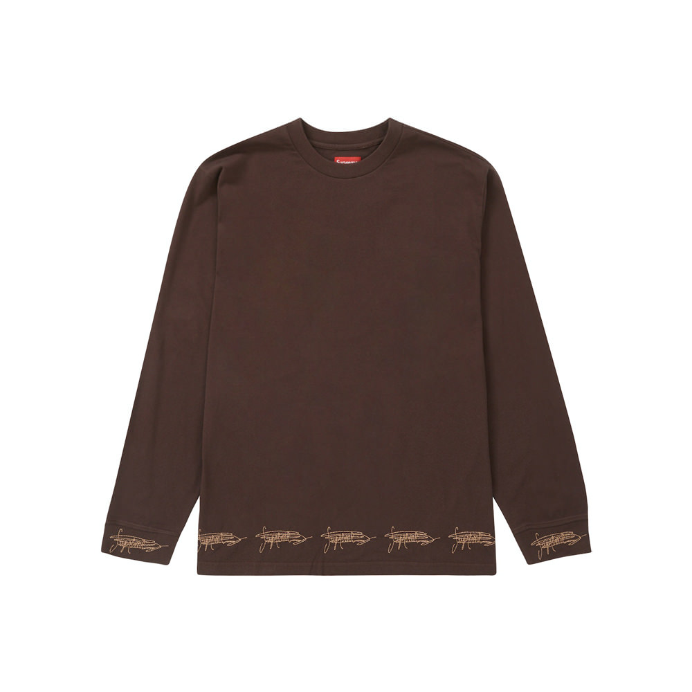Supreme Signature L/S Top Dark Brown