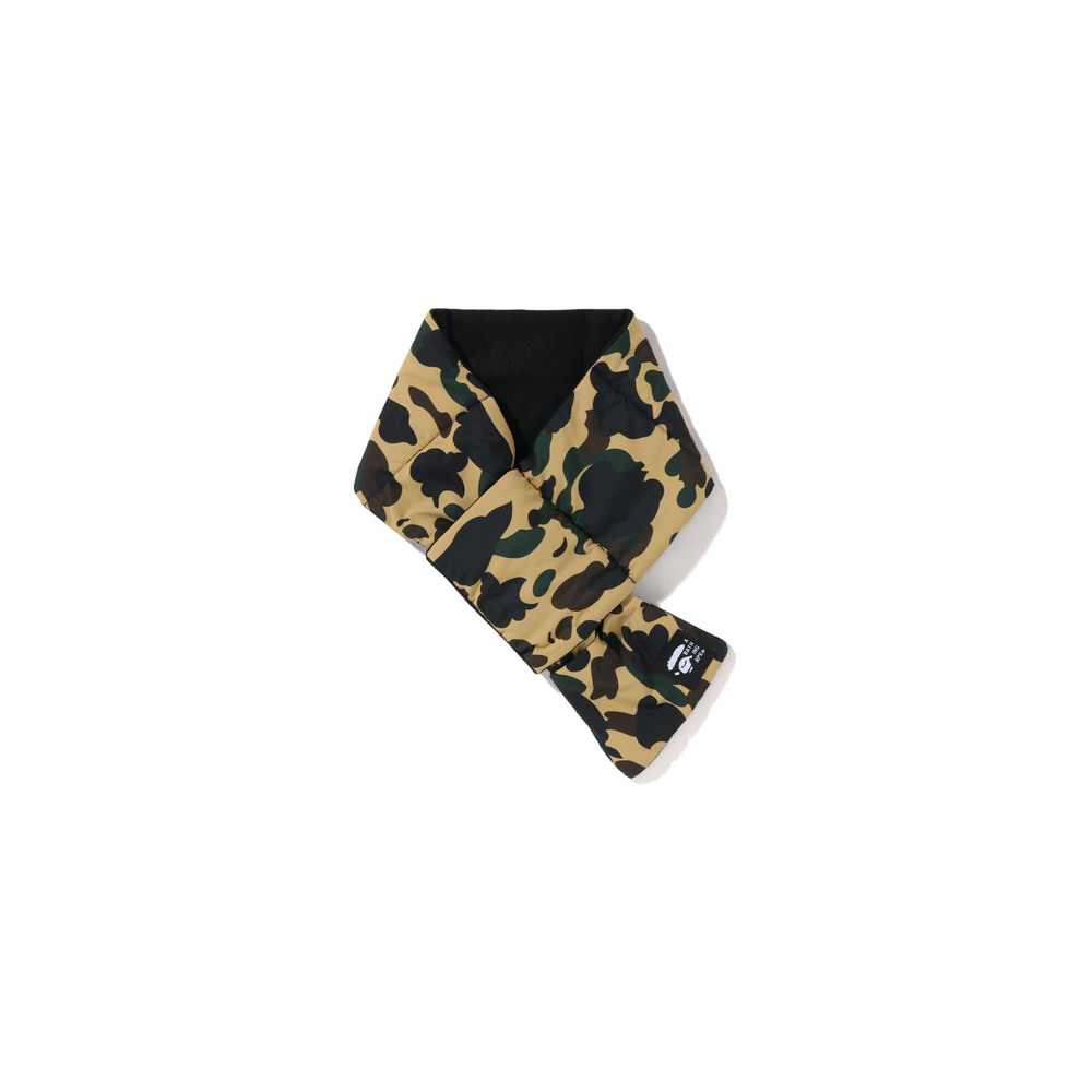 BAPE 1St Camo Pocket Fleece Scarf Yellow