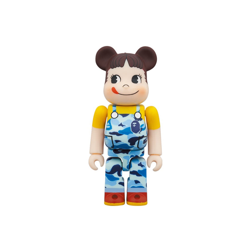 Bearbrick x BAPE Peko-chan 100% & 400% Set Blue CamoBearbrick x