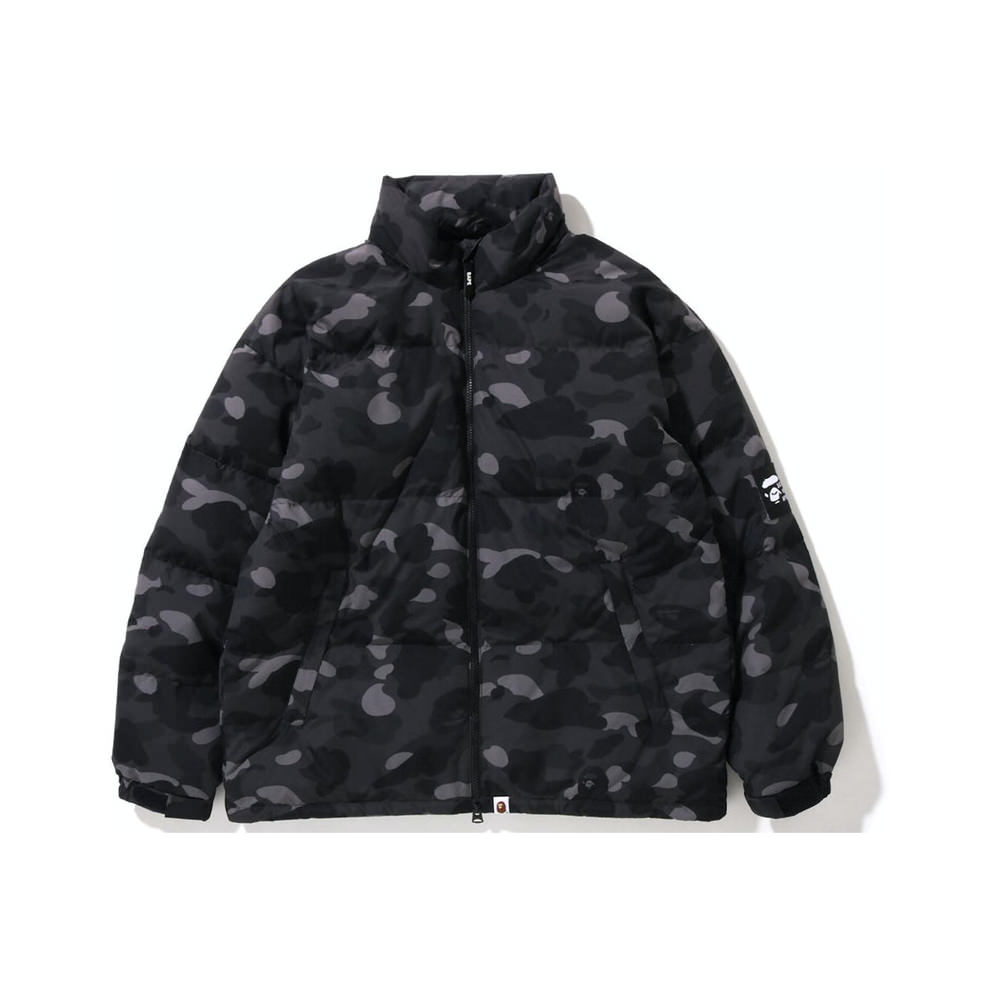 BAPE Color Camo Relaxed Fit Down Jacket BlackBAPE Color Camo