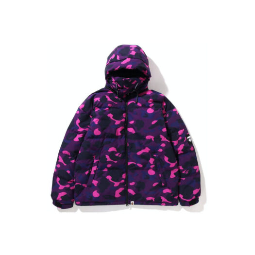 BAPE Color Camo Relaxed Fit Down Jacket Purple