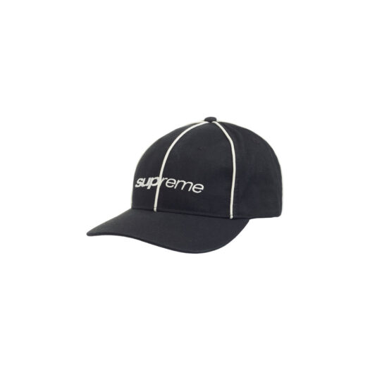 Supreme Piping 6-Panel (FW22) Black