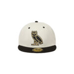 OVO x New Era OG Owl 59Fifty Fitted Hat Cream/Black
