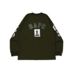 BAPE Multi Label Relaxed Fit L/S Tee Green