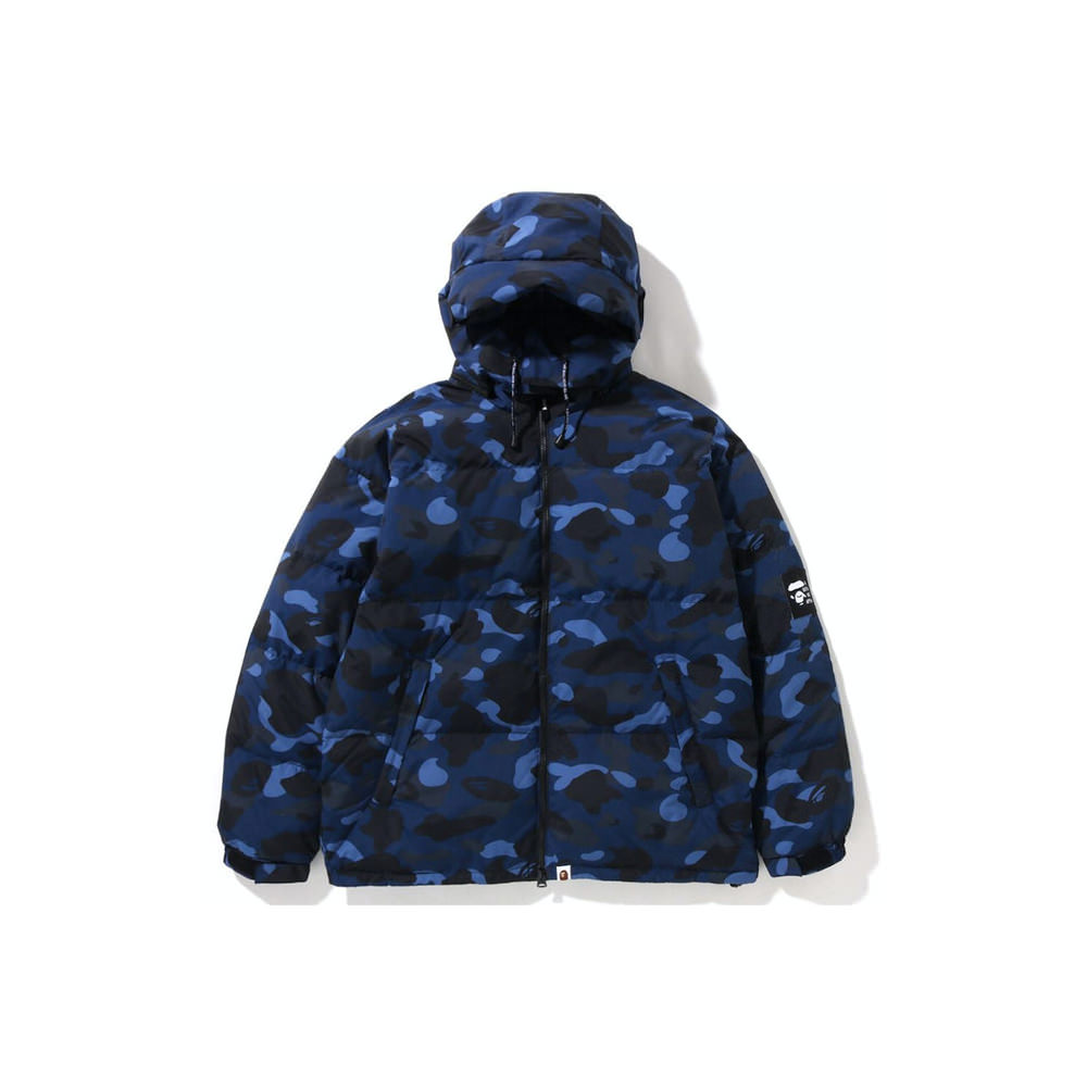 BAPE Color Camo Relaxed Fit Down Jacket NavyBAPE Color Camo Relaxed Fit ...