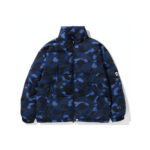 BAPE Color Camo Relaxed Fit Down Jacket Navy