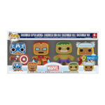 Funko Pop! Marvel Gingerbread Captain America, Gingerbread Iron Man, Gingerbread Hulk, Gingerbread Thor Walmart Exclusive 4-Pack