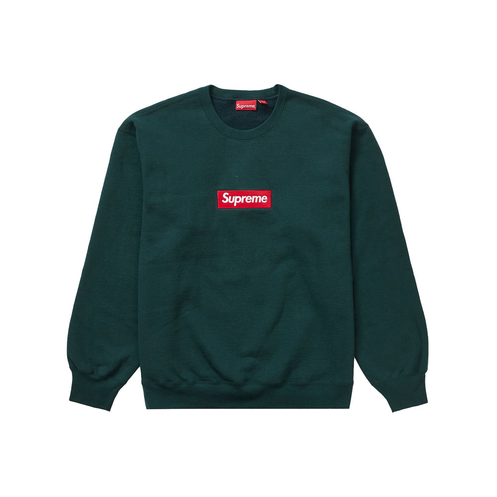 Supreme Box Logo Crewneck (FW22) Dark PineSupreme Box Logo