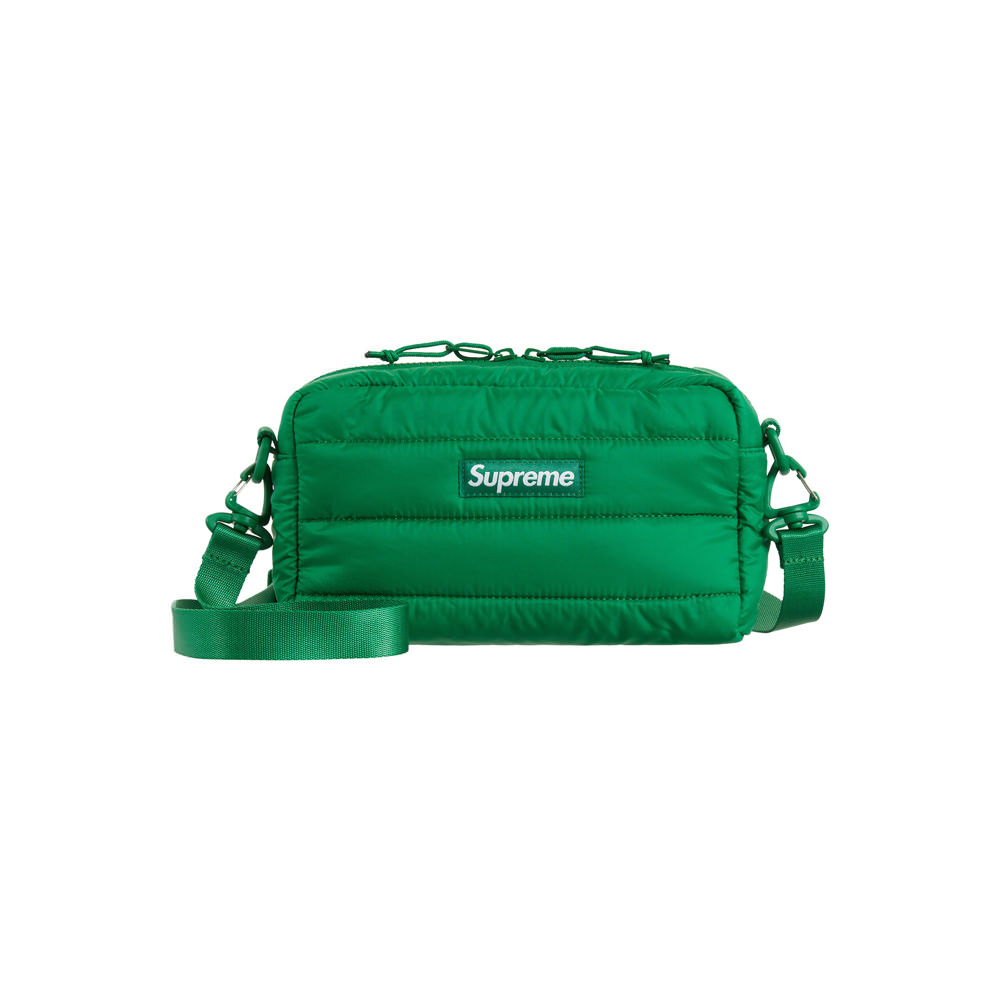 supreme puffer side bag　グリーン Green