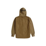 Supreme Fleece Hooded Denim Shirt Brown