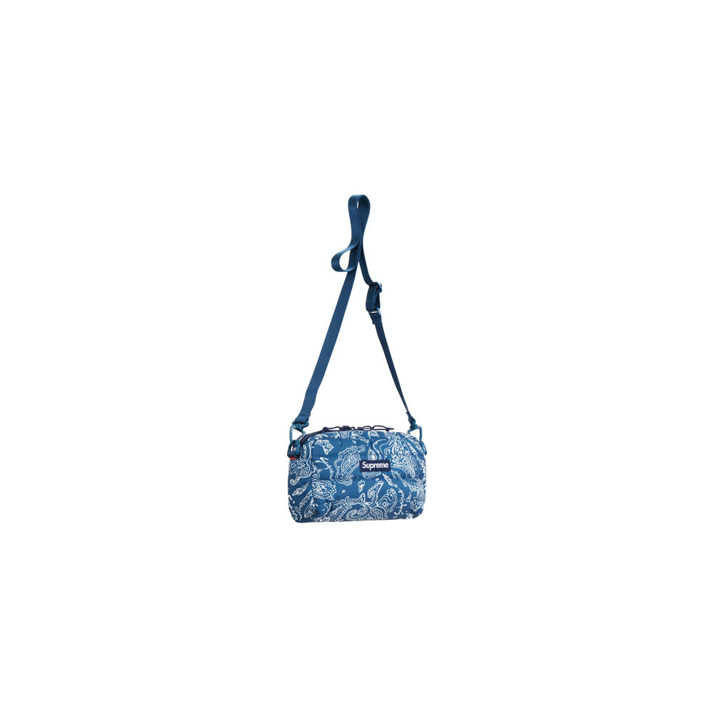 大注目 Supreme Puffer Side Bag Blue Paisley kids-nurie.com