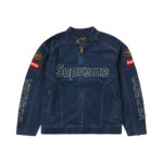 Supreme Vanson Leathers Cordura Denim Jacket BlueSupreme Vanson