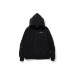 BAPE Polartech Wide Fit Full Zip Hoodie Black