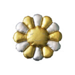 Takashi Murakami Flower Plush 30cm Silver/Gold