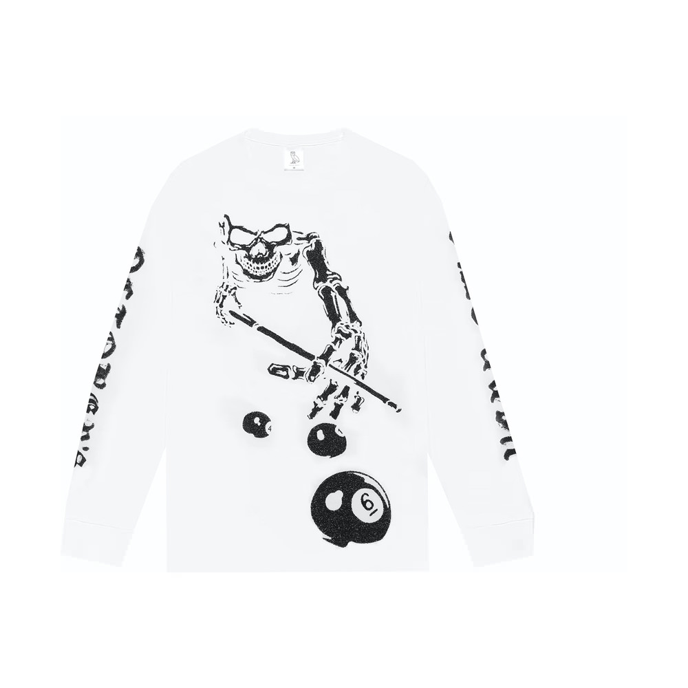 OVO Skeleton Longsleeve T-shirt White