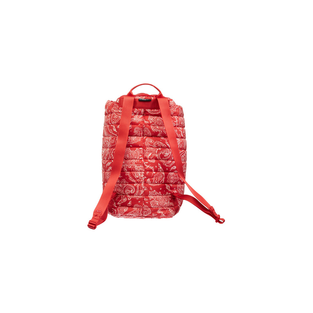 Supreme Puffer Backpack Red Paisley – BASEMENT_HK