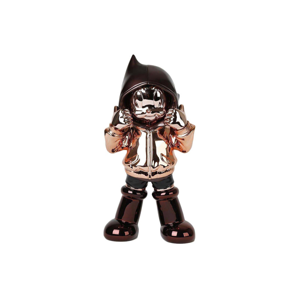 ToyQube Astro Boy Chrome Hoodie Figure Rose Gold/Brown ...