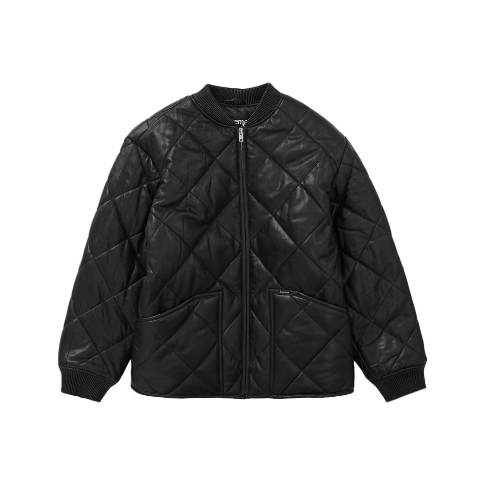 Supreme Quilted Leather Work Jacket BlackSupreme Quilted Leather Work ...
