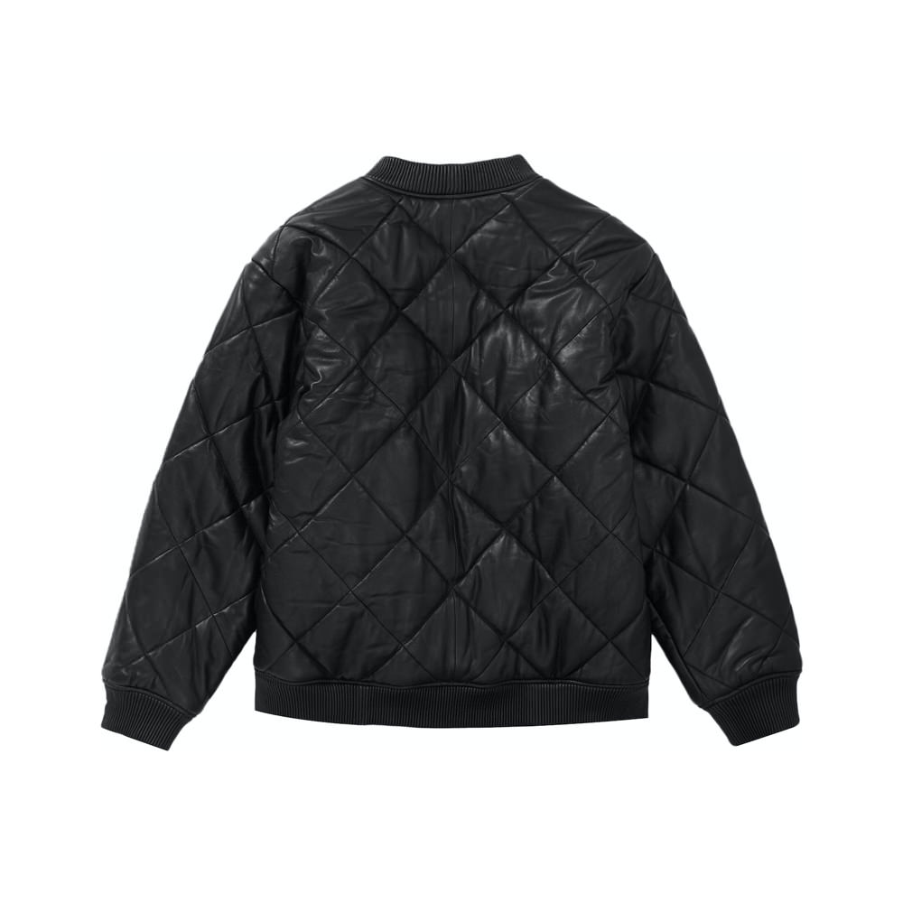 Supreme Quilted Leather Work Jacket BlackSupreme Quilted Leather