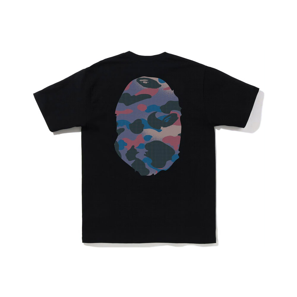 Blue and purple bape shirt hotsell